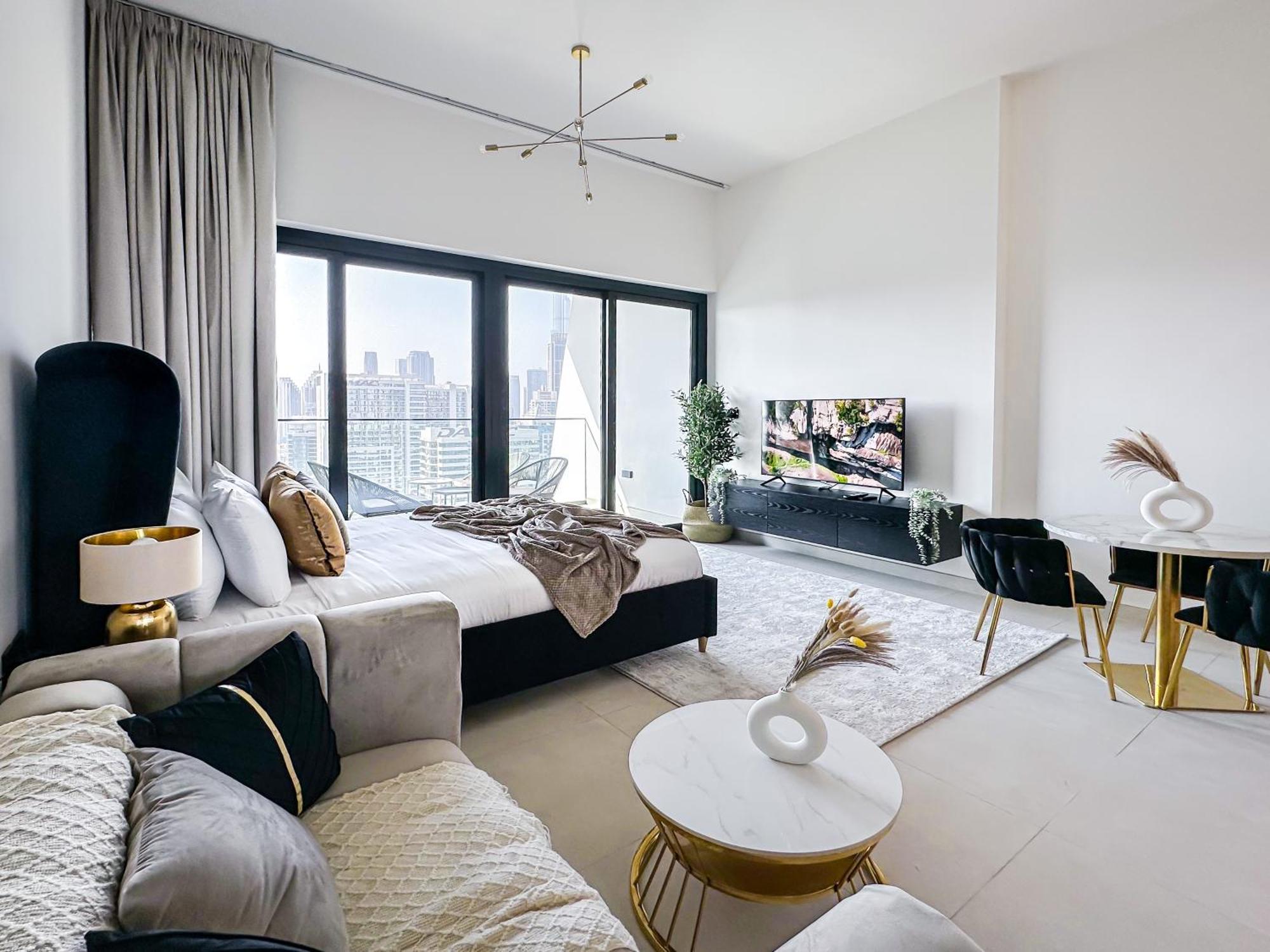 Trophy - Rustic Burj Khalifa View. Apartamento Dubái