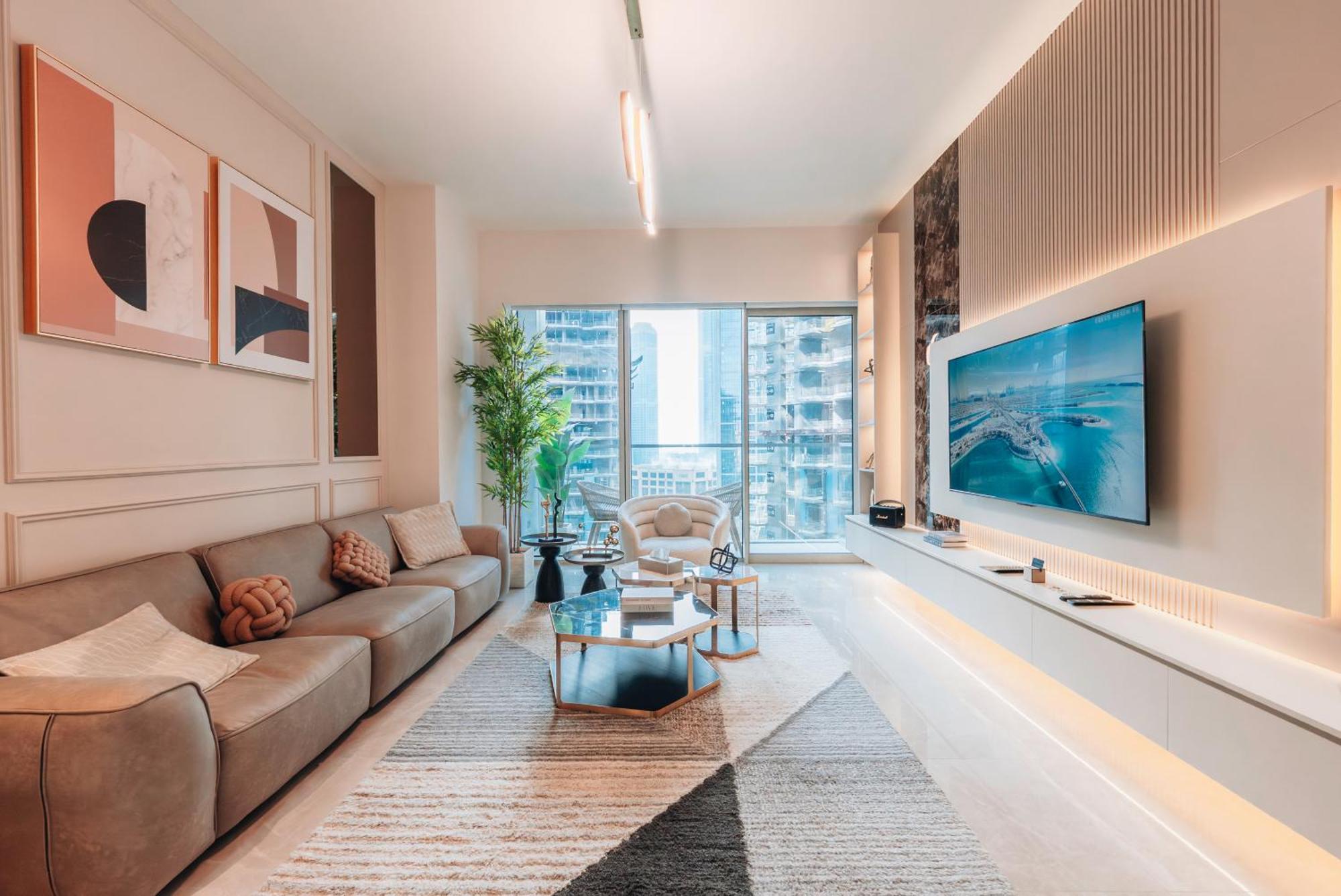 Modern 1-bedroom In Downtown Near Mall & Burj Khalifa Apartamento
