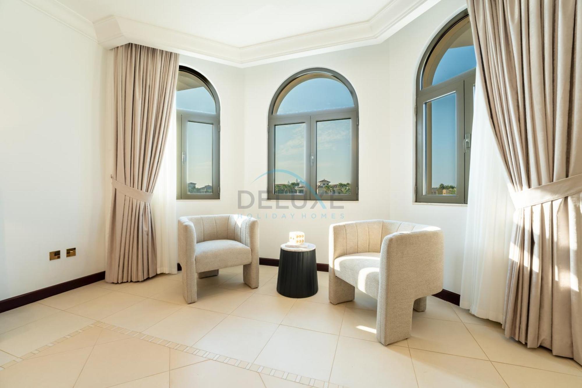 Beachfront 6br And Assistant's With Private Pool, Palm Villa, Palm Jumeirah By Deluxe Homes Dubaï