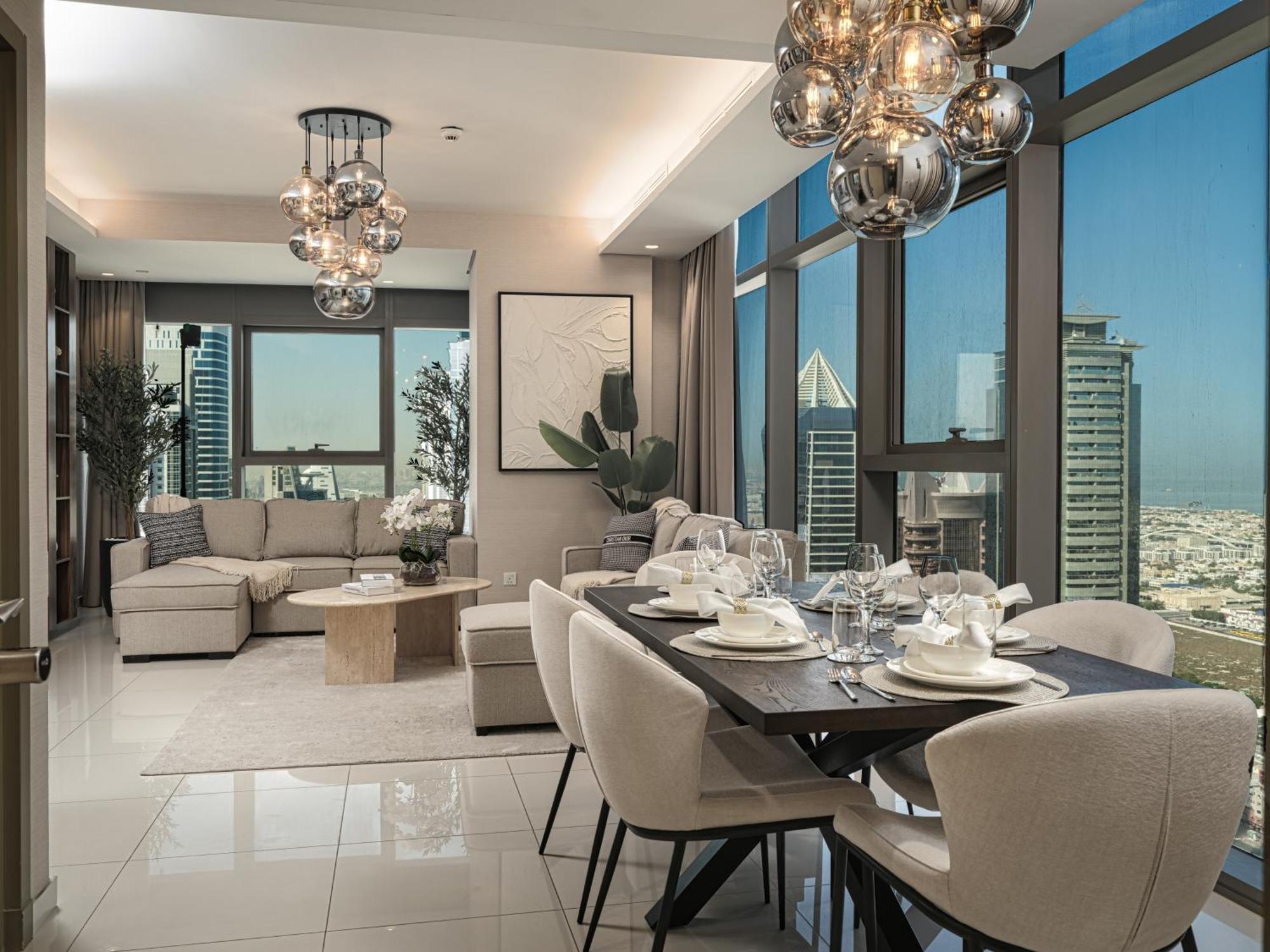 Apartament Scenic Infinity Pool With Burj Khalifa Views Dubai