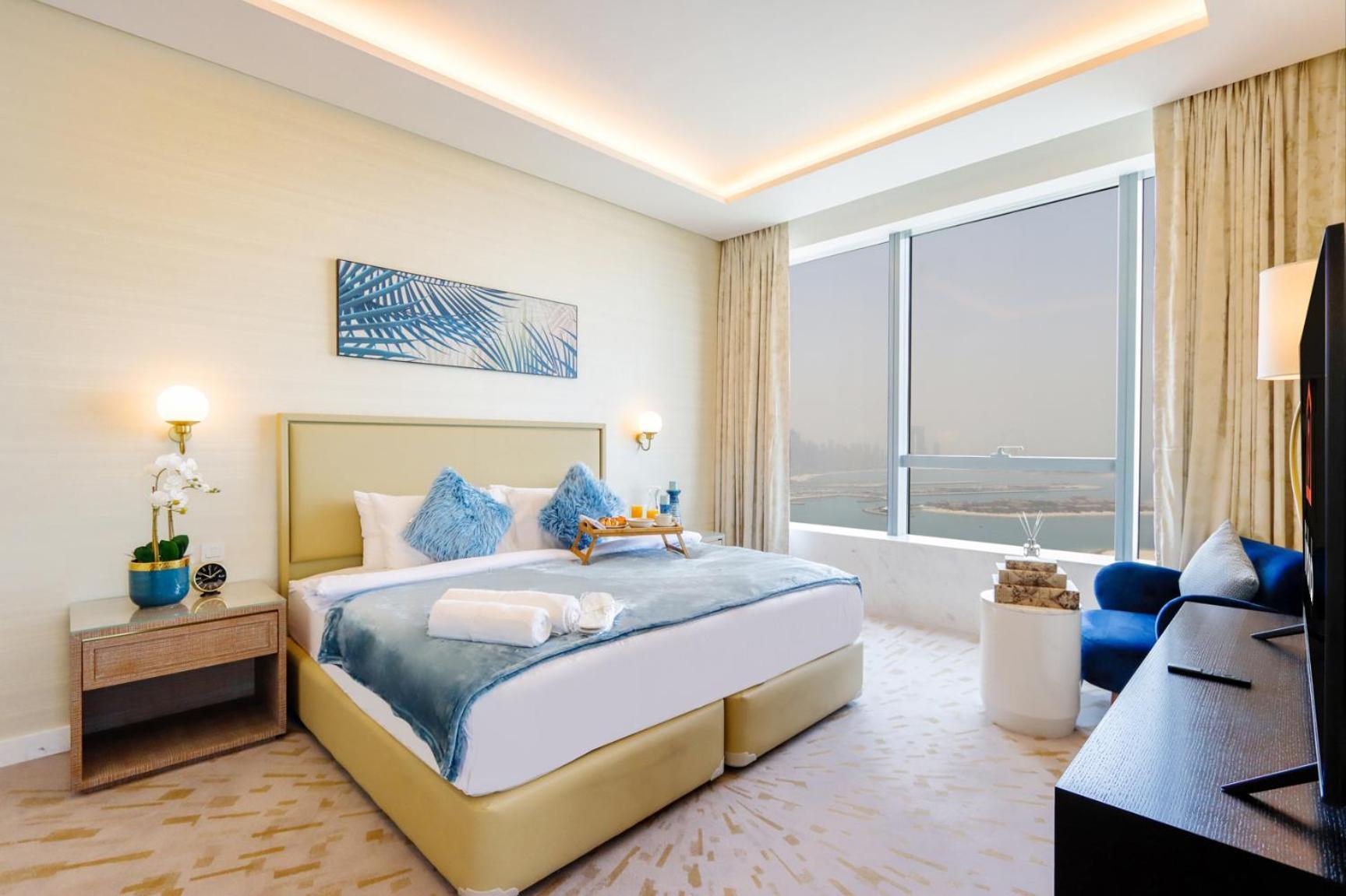 Livbnb - 1br W/spectacular Sea Views In Palm Tower Appartamento