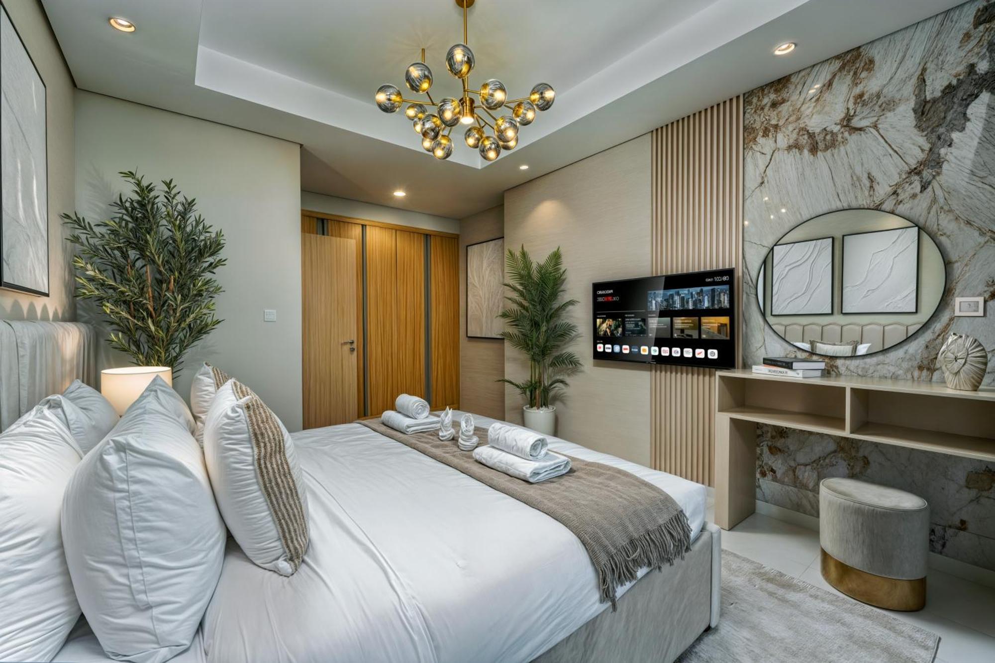 Apartament Scenic Infinity Pool With Burj Khalifa Views Dubai