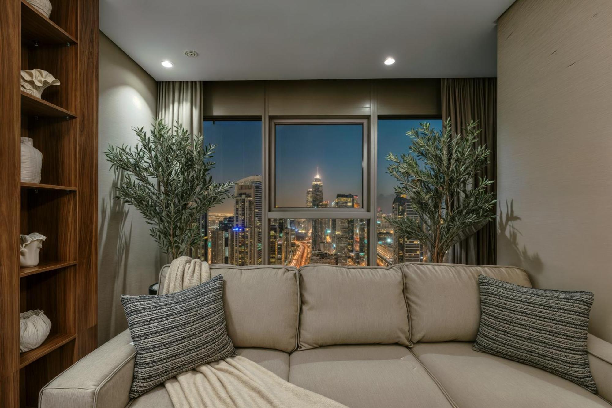 Scenic Infinity Pool With Burj Khalifa Views Apartament