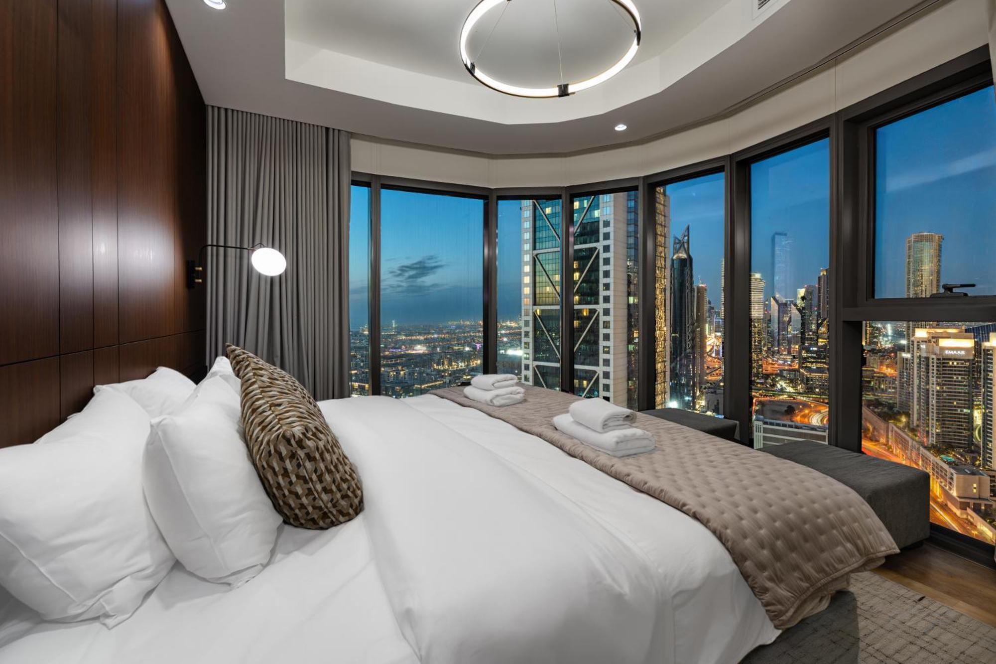Scenic Infinity Pool With Burj Khalifa Views Apartament *