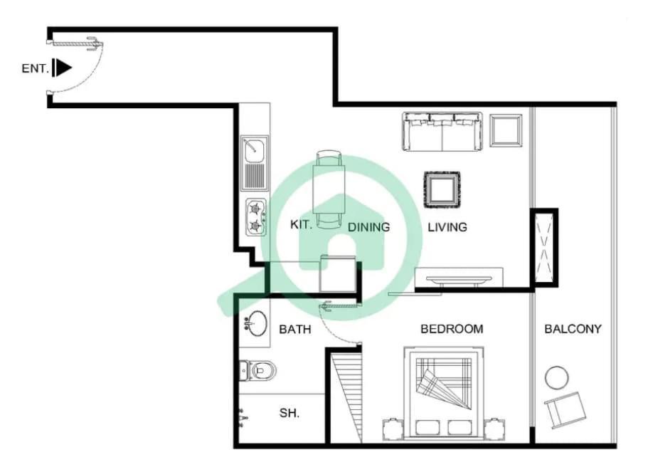 Modern 1-bed With Partial Sea & Marina View Dubai