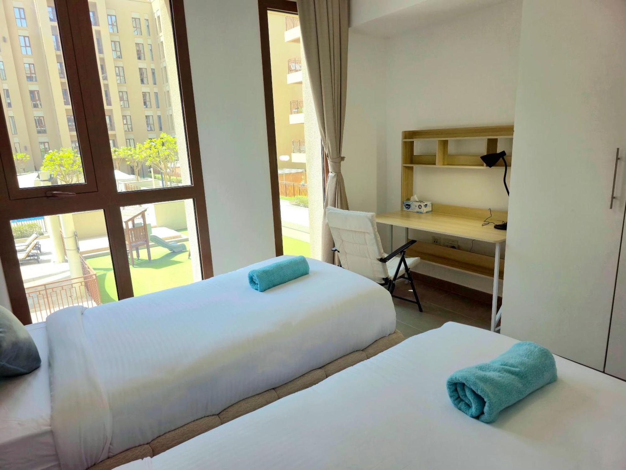 Bareez Bliss Retreat Elegant 2br With Balcony, Pool & Park View *