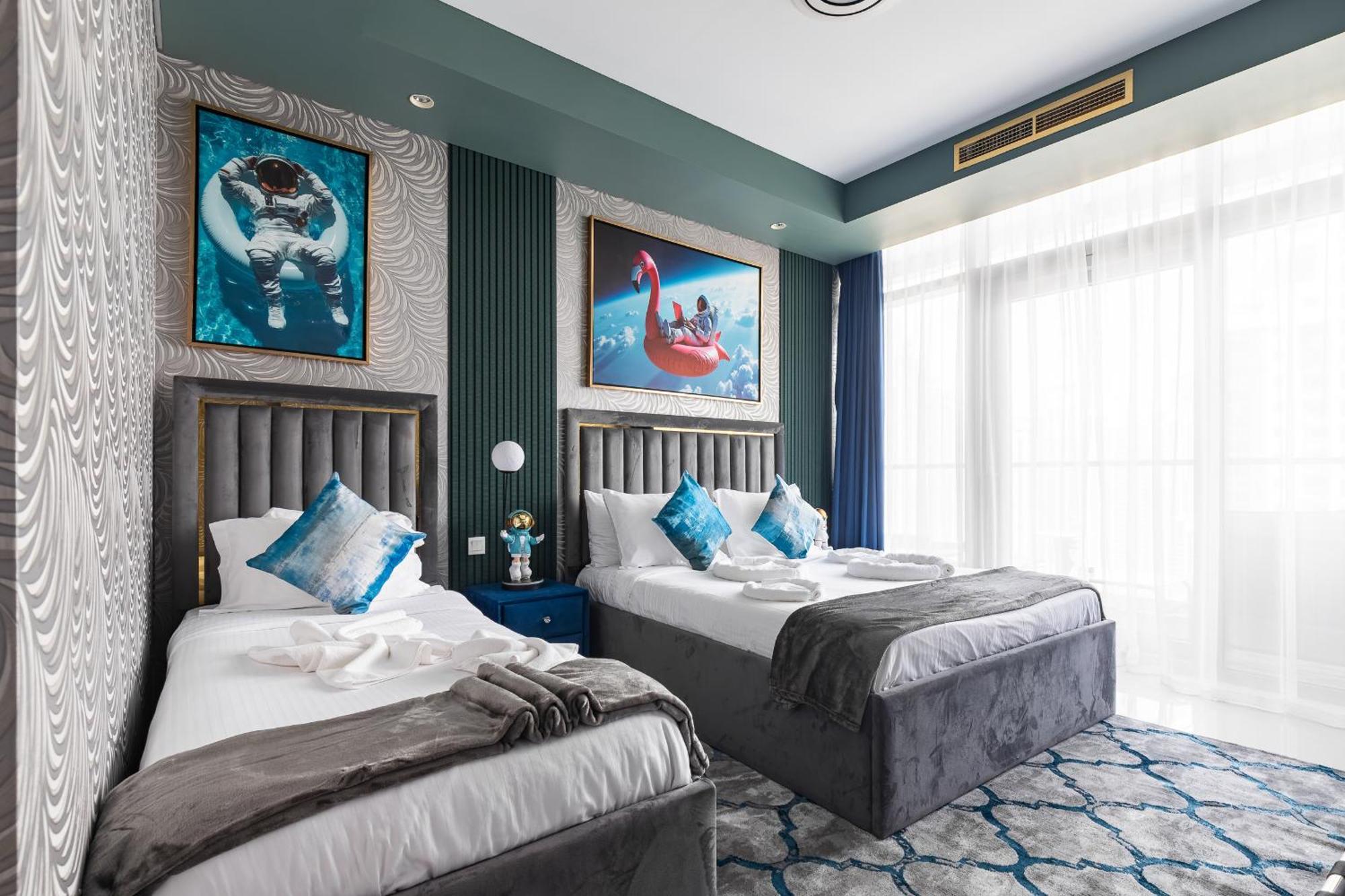 Full Burj Khalifa View Lux 2bedroom With Rooftop Pool Location In Paramount Midtown * Dubái