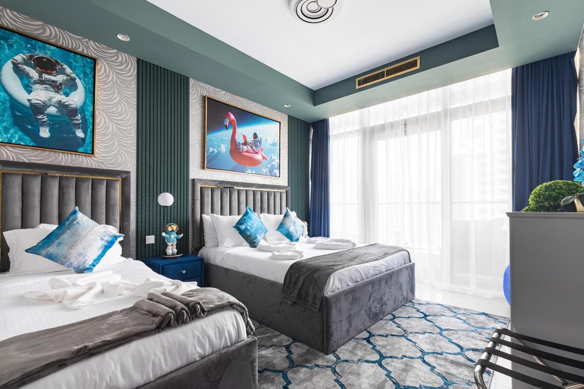 Apartamento Full Burj Khalifa View Lux 2bedroom With Rooftop Pool Location In Paramount Midtown