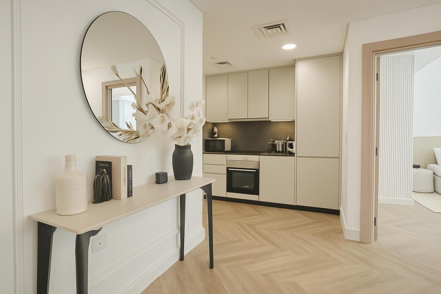 Apartemen New Renovated Stylish 1 Bedroom View 73 Floor