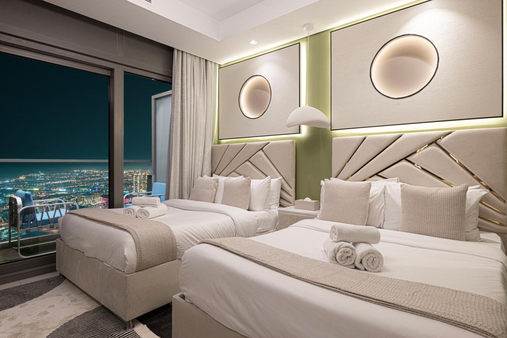 Apartament Scenic Infinity Pool With Burj Khalifa Views Dubai
