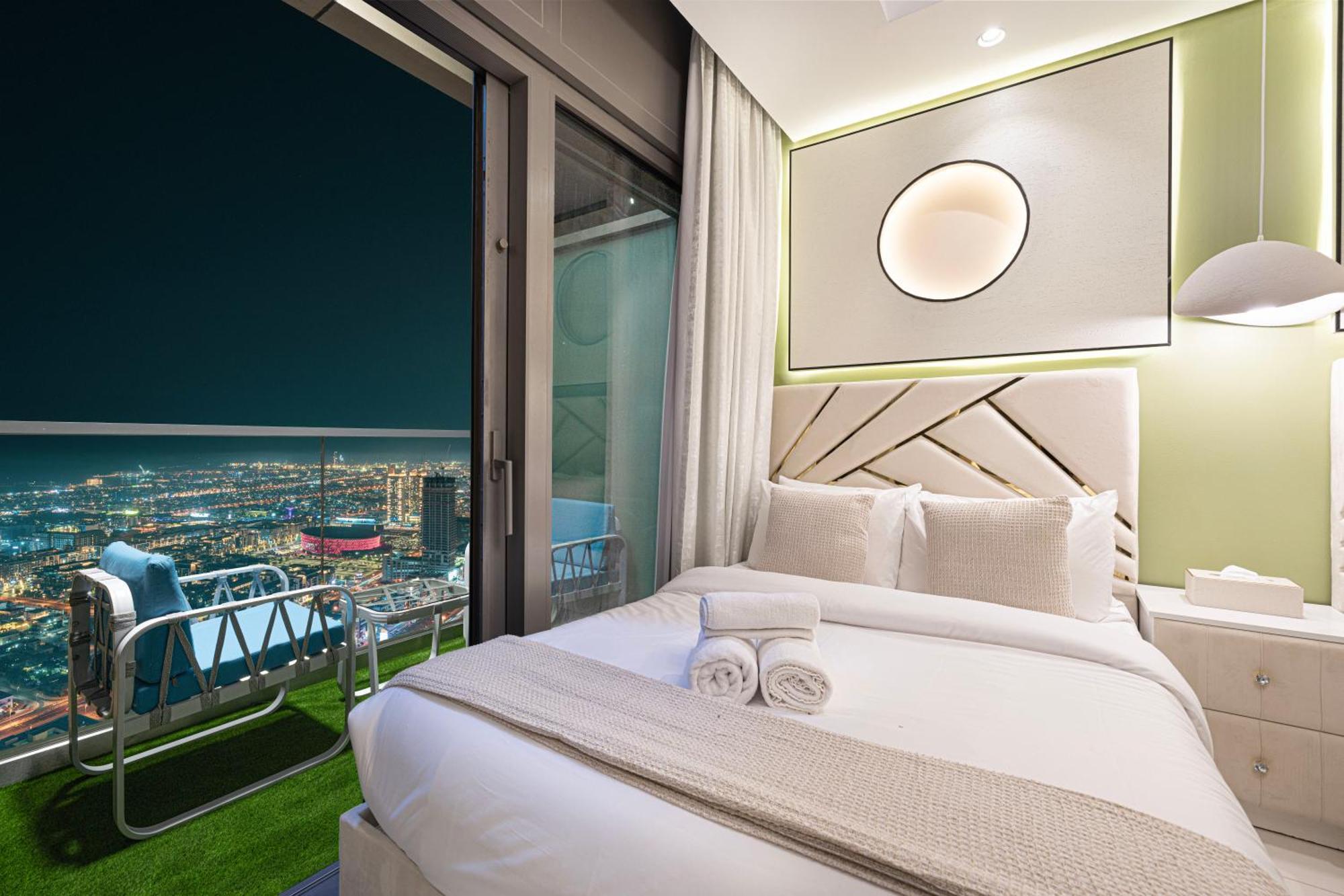 Apartament Scenic Infinity Pool With Burj Khalifa Views Dubai