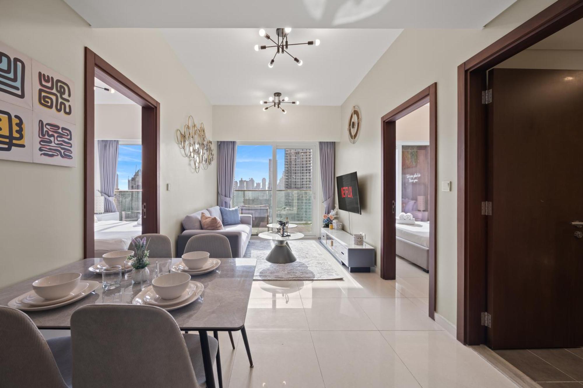 Burj Khalifa And Canal Views - Luxury For Rent In Business Bay Apartamento *