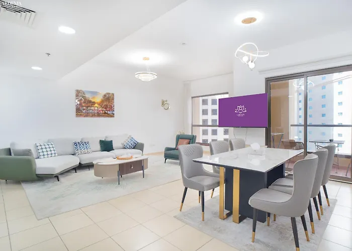 Jbr The Walk - Shams 2, Spacious Accommodate 7 Adults With 5M Walk To The Beach By Gardenia Suites