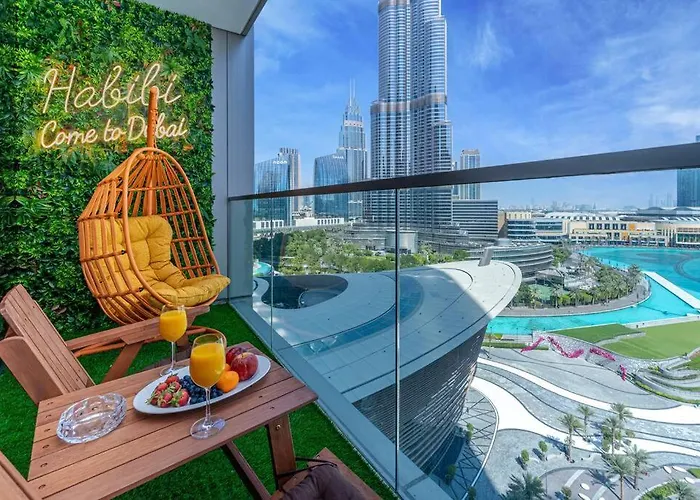 4Min To Dubai Mall - Pool Access - King Bed