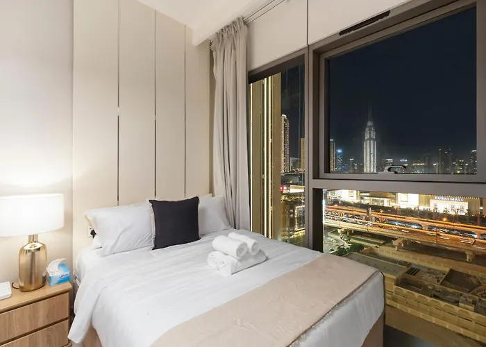 Al-Fannan At Downtown Views 2 - Best Burj Khalifa View - Brand New Luxury 2 Bedroom Apartment