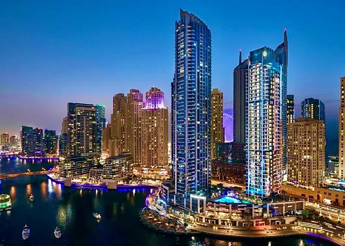 Intercontinental Dubai Marina Hotel Apartments Full Marina View With Balcony, Marina Mall, Large 1 Bedroom Apartment, Kitchen, 2 Toilets, 1 Parking, Swimming Pool And Gym Free Access, Paid Breakfast