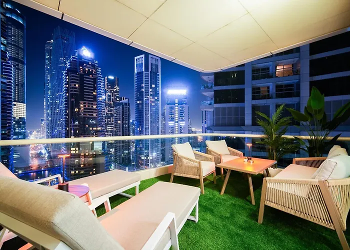 Walk To Jbr - Free Baby Gear - Marina View 2Br With Terrace