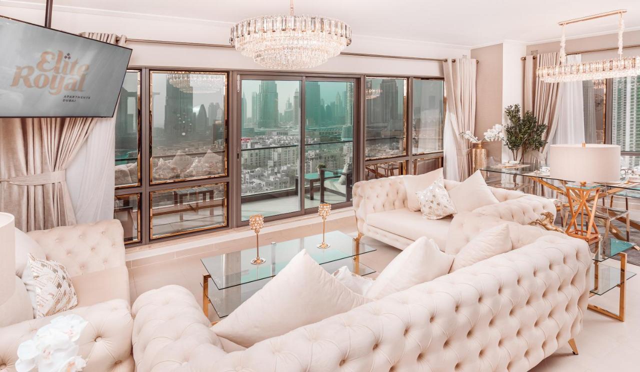 Elite Royal - Panoramic Full Burj Khalifa, Fountain & Skyline View - Imperial - 2 Bedrooms & 1 Open Bedroom Without Partition Apartamento Dubái