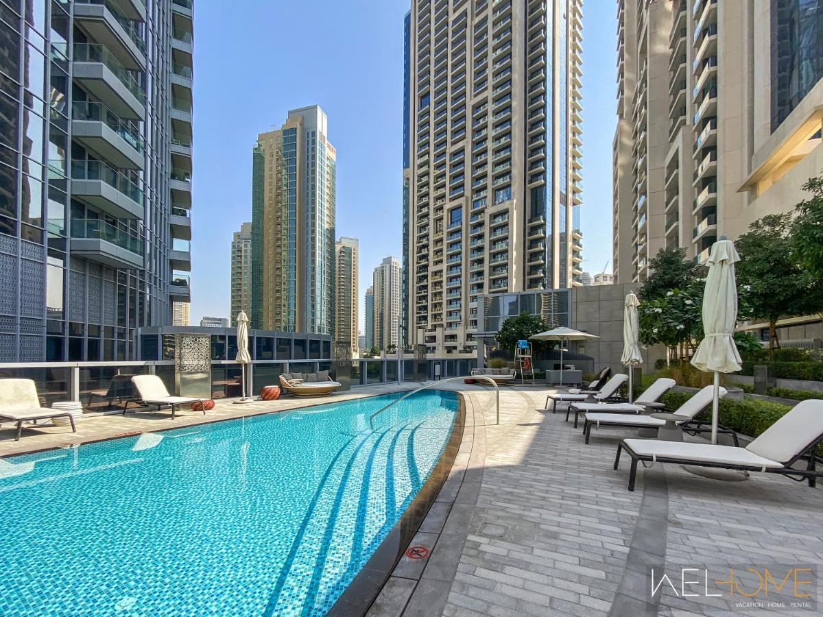 Welhome - Luxury Facing Burj Khalifa With Terrace Apartament Dubai