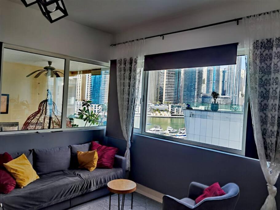 Marina View, 3 Min Walk To Metro And Beach Plus Free One Hour Boat Trip Apartament