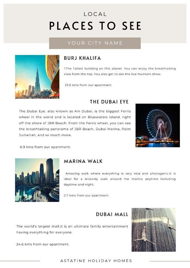 Beautifully Furnished 1br-dubai Eye View And Private Beach Access *