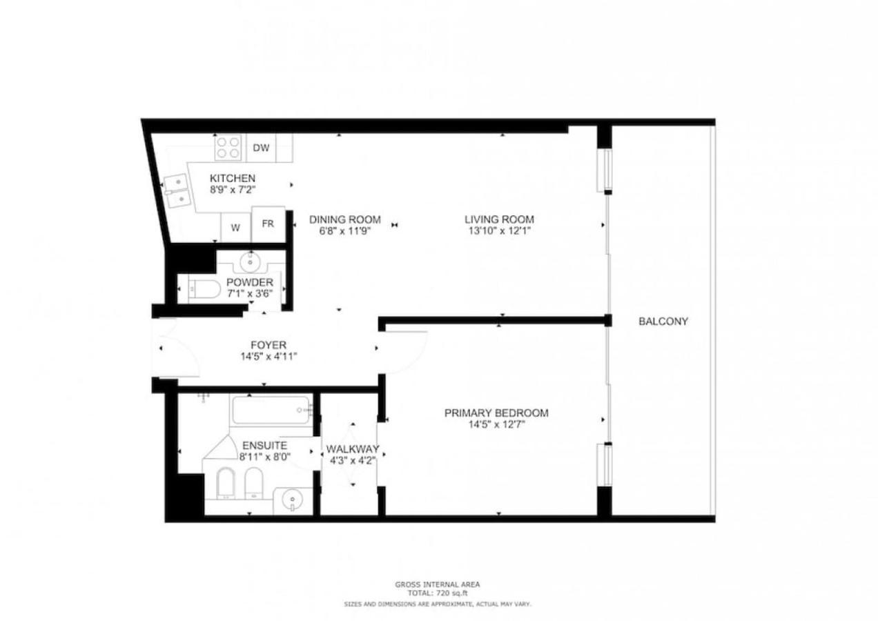 Ocean Heights - Gorgeous One Bedroom Appartement Dubaï