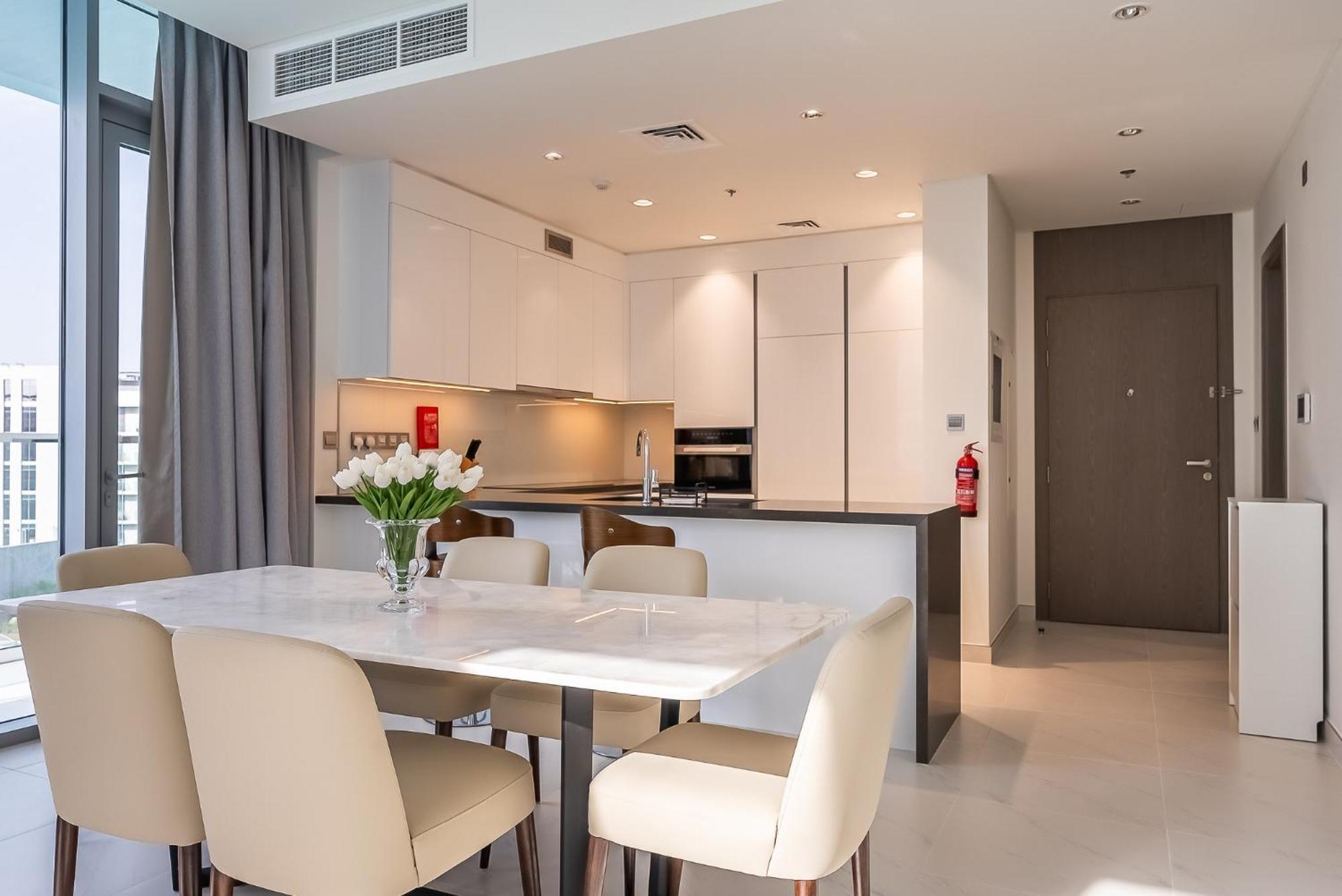 3bdr With Maid I District One I Lagoons View Appartement Dubaï