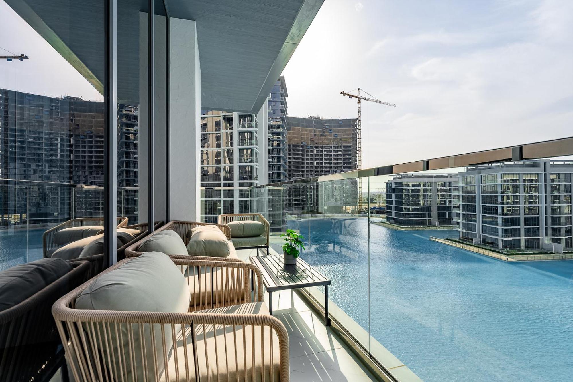 Appartement 3bdr With Maid I District One I Lagoons View *