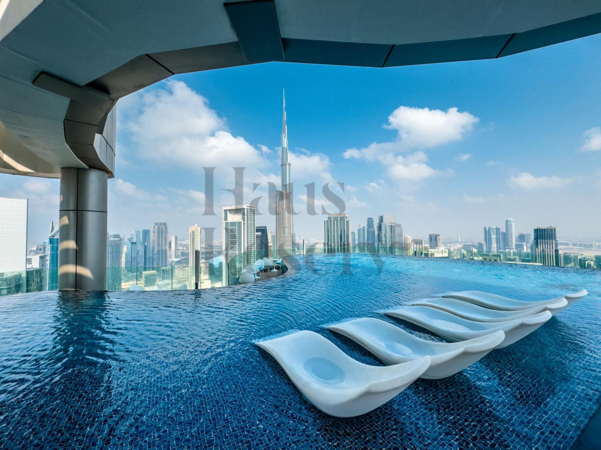 Hausreserv At Paramount Midtown - Infinity Pool With Burj Khalifa View - Luxury Dubái