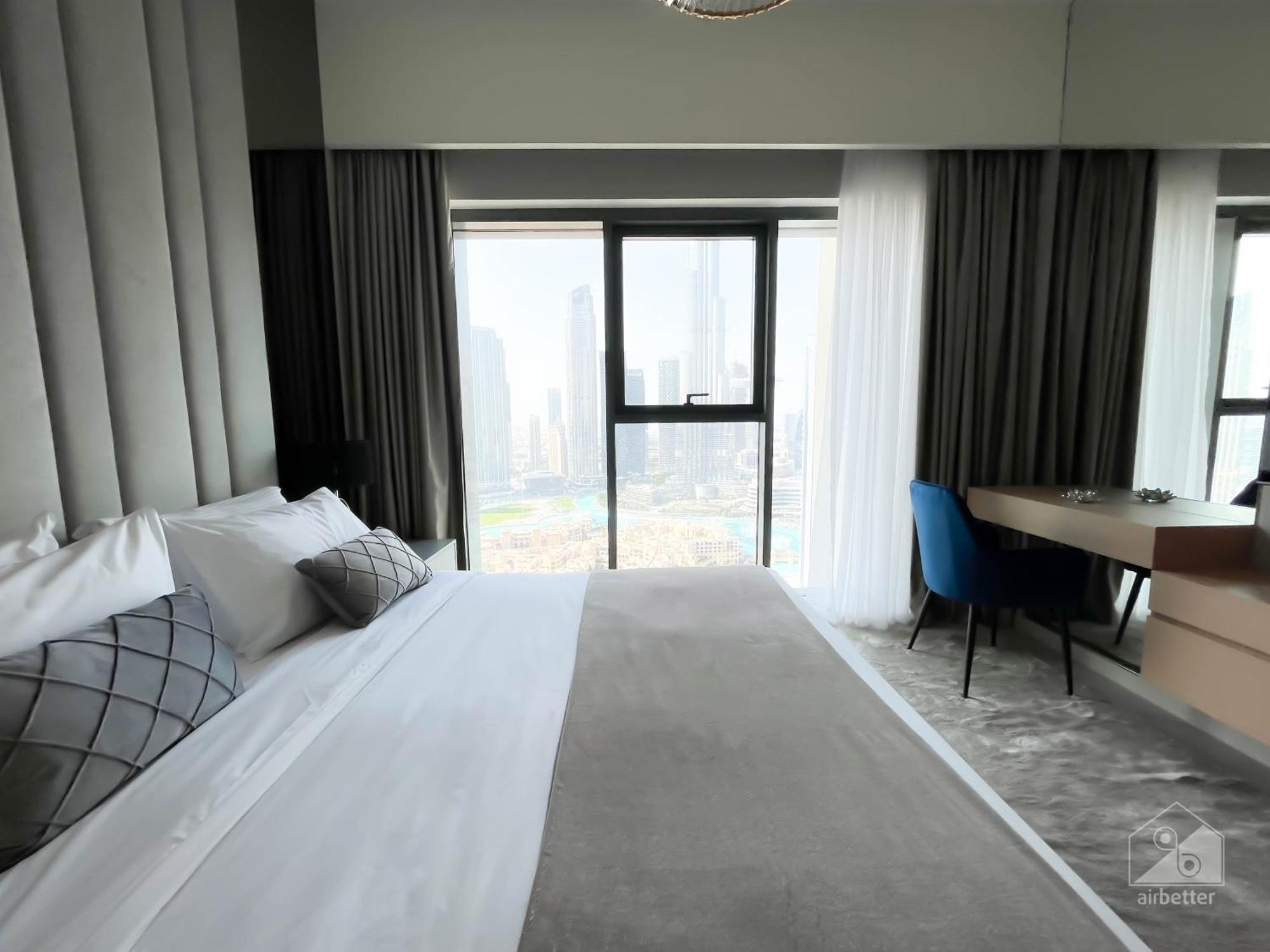 Luxury Burj Royale Balcony Burj Khalifa View Dubái