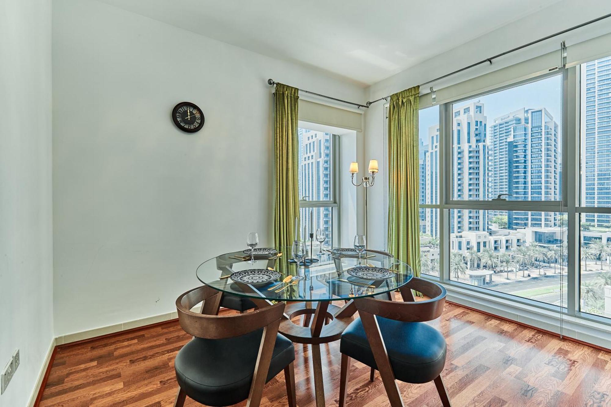 Shukran Homes Cozy 1br With Burj & Fountain Partial View Apartament Dubai