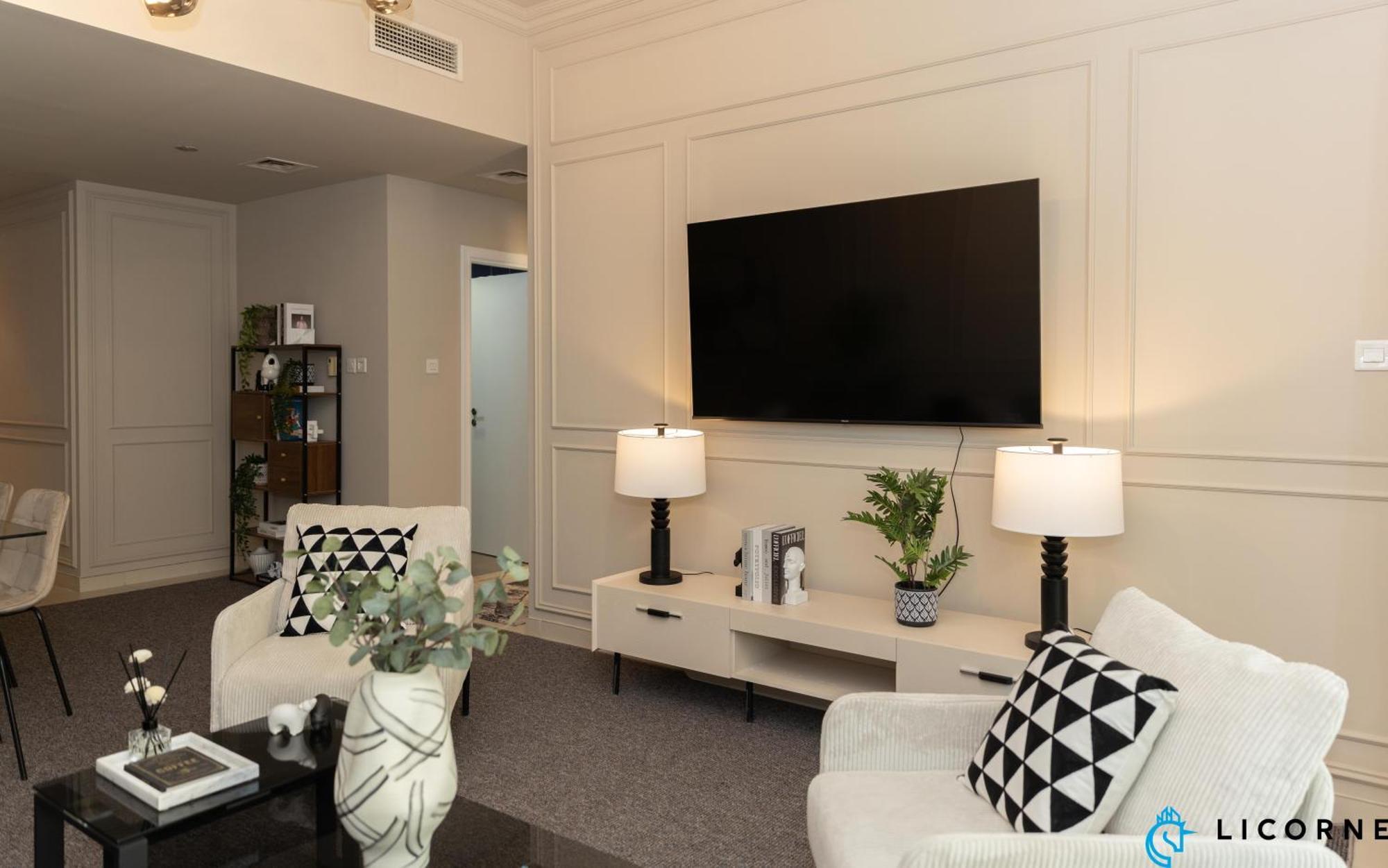 Apartamento Prime Spacious 2 Bedroom Apt, Burj Khalifa & Canal View - Scala Tower