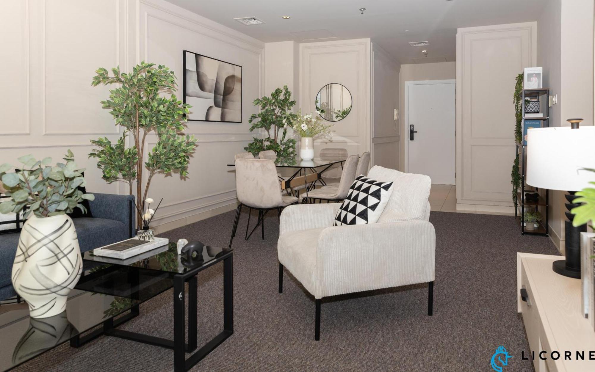 Prime Spacious 2 Bedroom Apt, Burj Khalifa & Canal View - Scala Tower Apartamento
