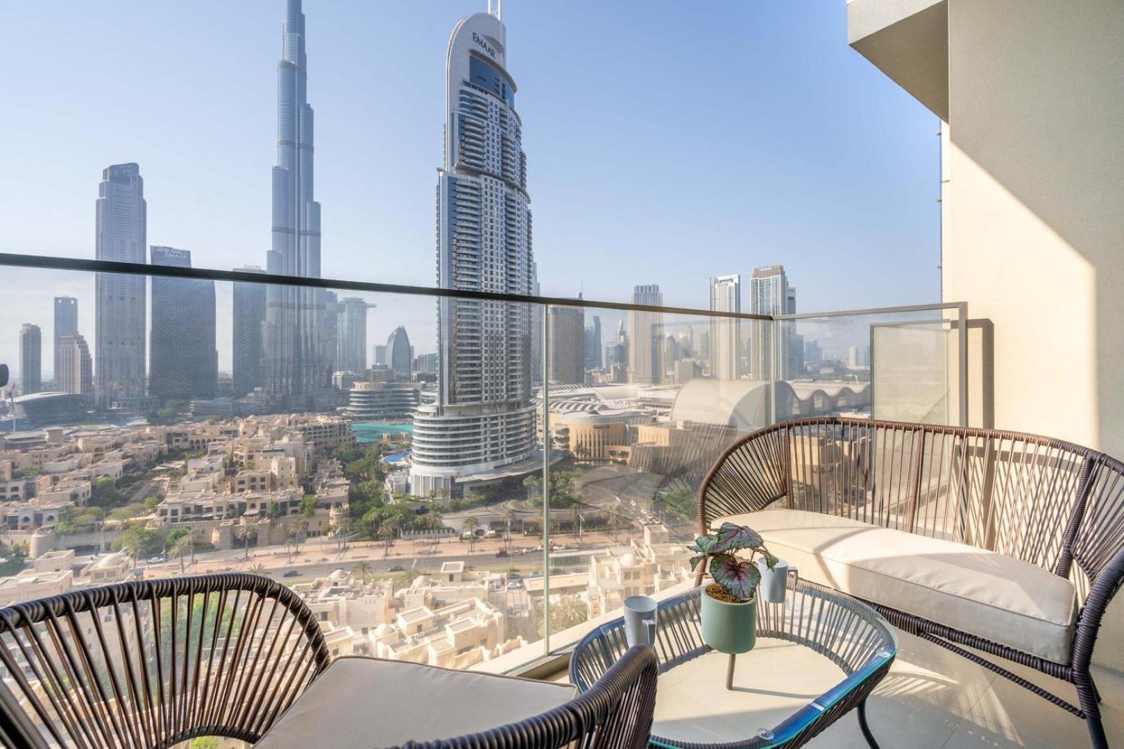 Lägenhet Guestready - Modern Elegance W Burj Khalifa View *