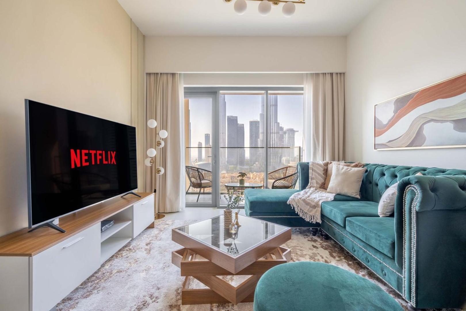 Guestready - Modern Elegance W Burj Khalifa View Lägenhet *