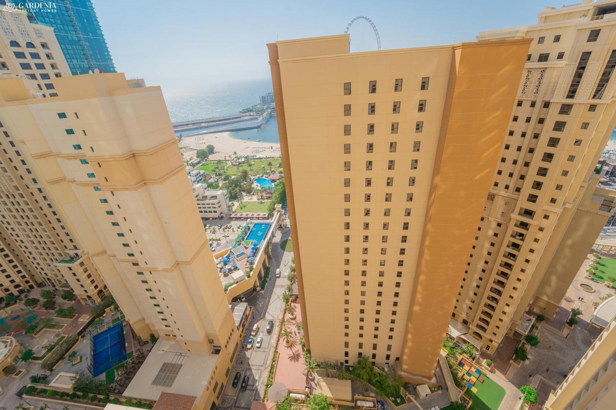 Jbr Amwaj 4 , Upgraded Sea And Ain Views, 2m Walk To By Gardenia Suitse Dubái