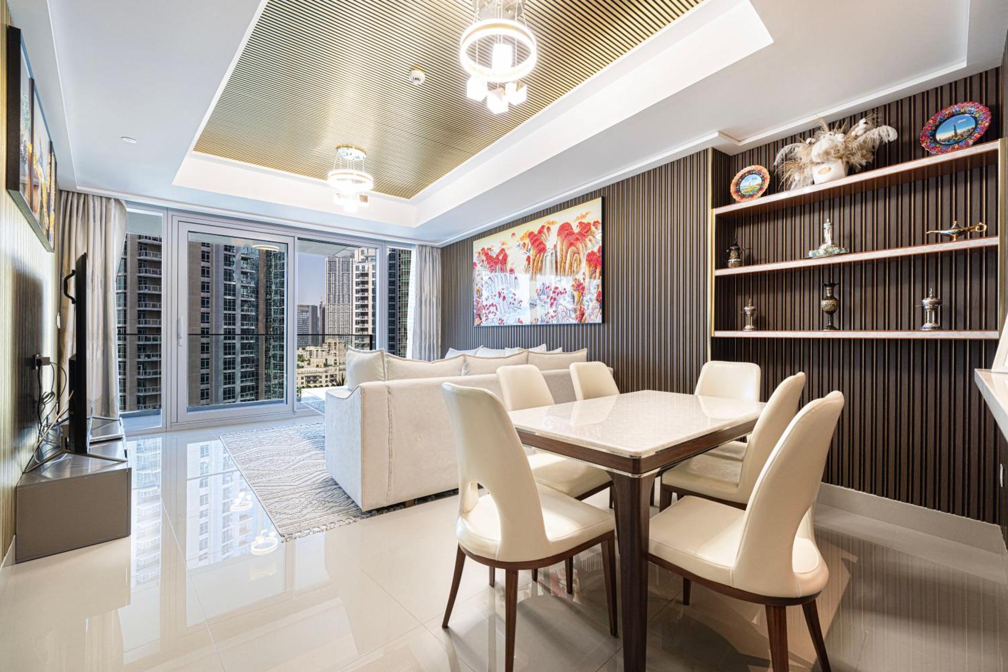 5 Stars Grand Opera Tower Lux 2 Bedroom Downtown Full Burj Khalifa View * Dubái