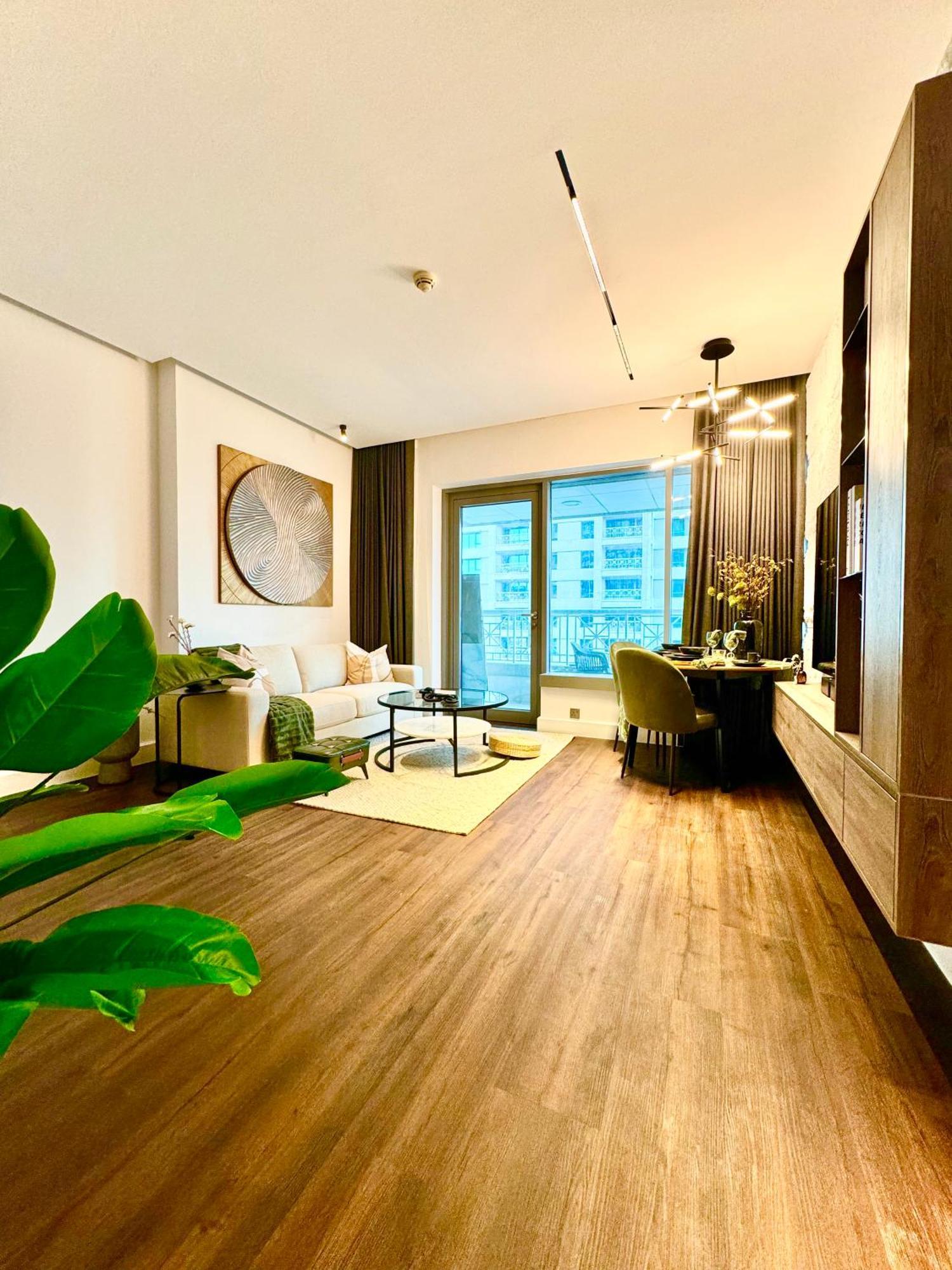 The Burj Khalifa Living - Spectacular Views Of Fountain - 3 Min Walk To Mall Apartamento