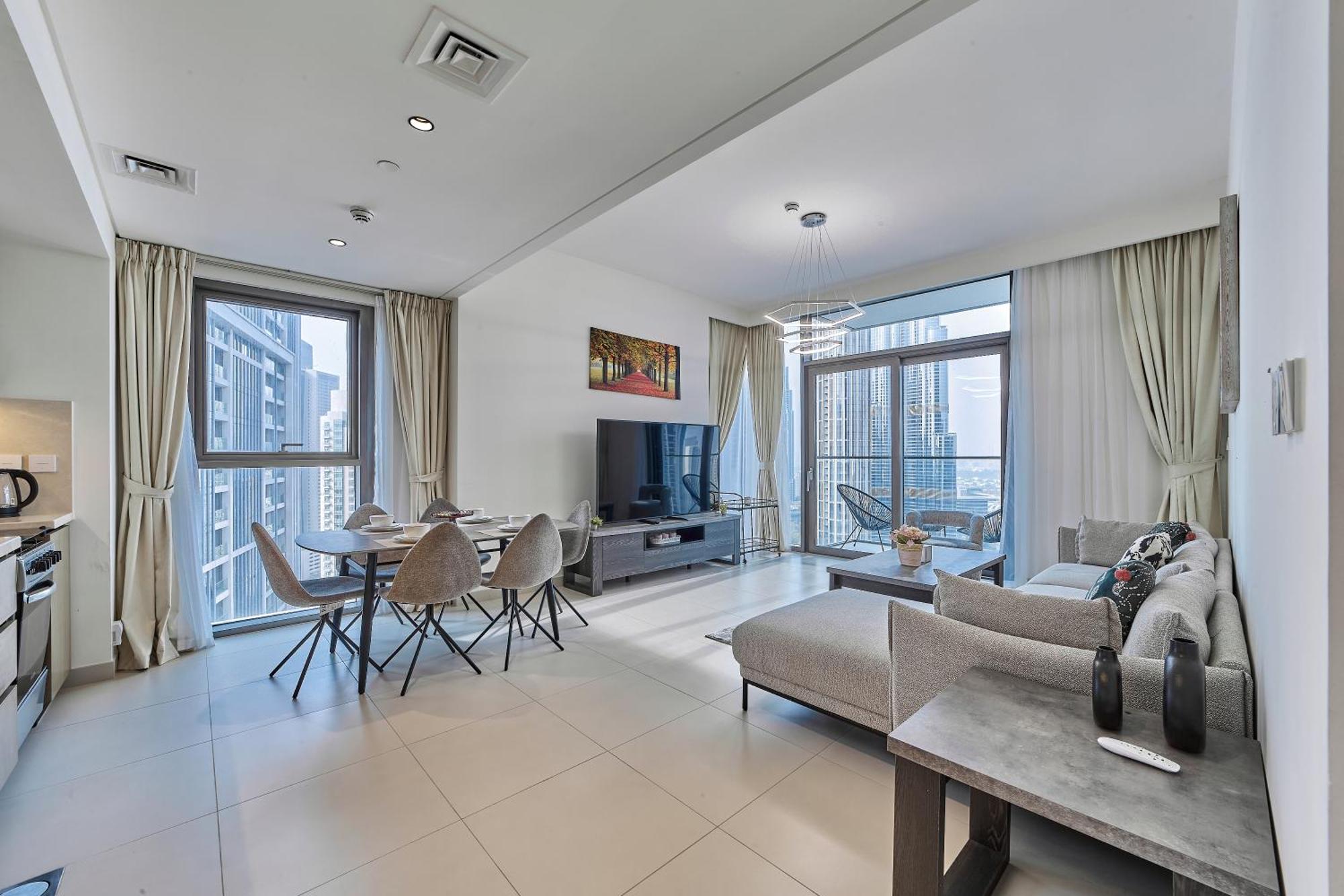 2br With Stunning Burj Khalifa & Fountain View Appartement Dubai