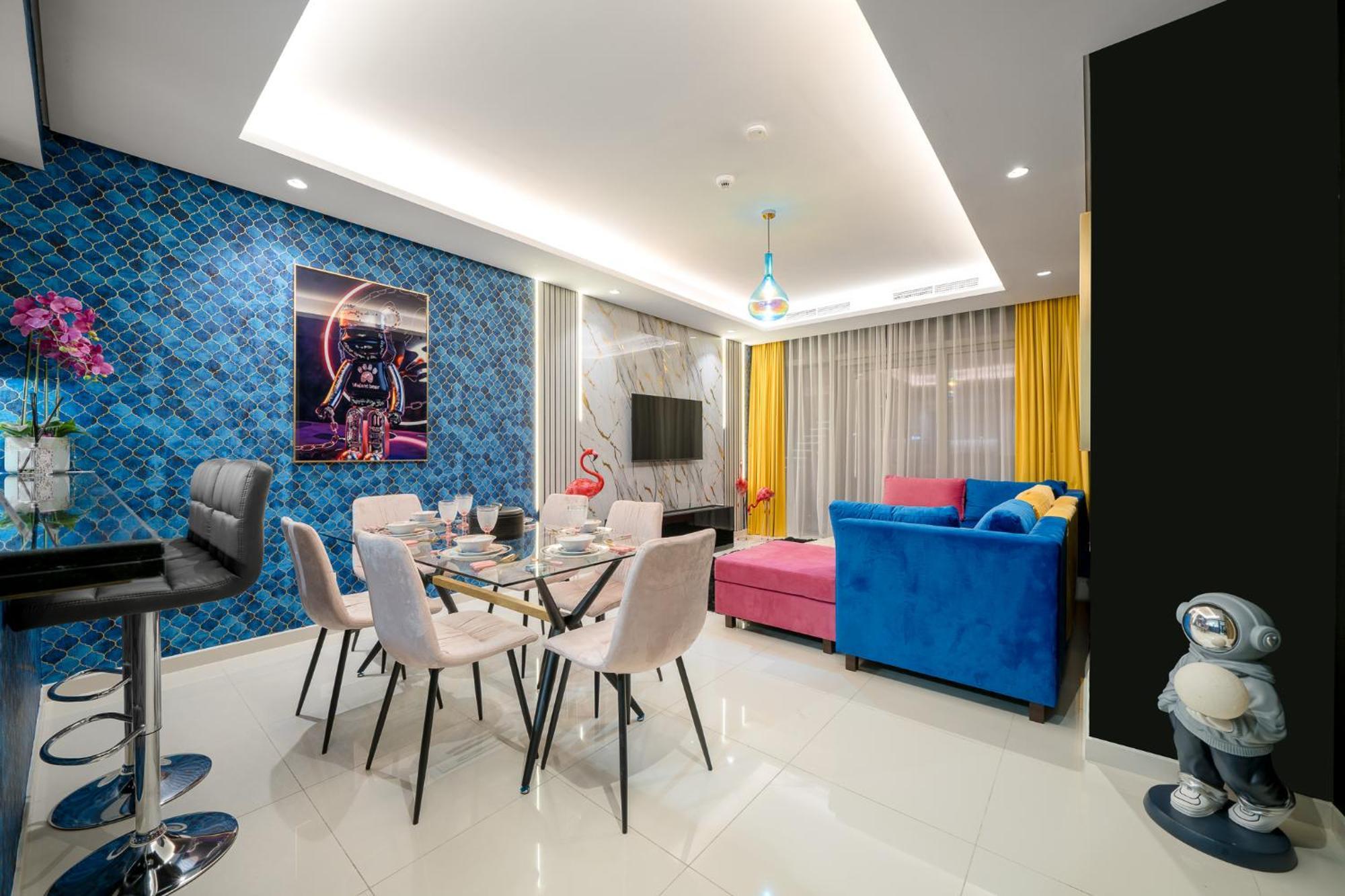 Apartamento Burj Khalifa View Balcony With 64th Floor Infinity Pool In Paramount Midtown Dubái