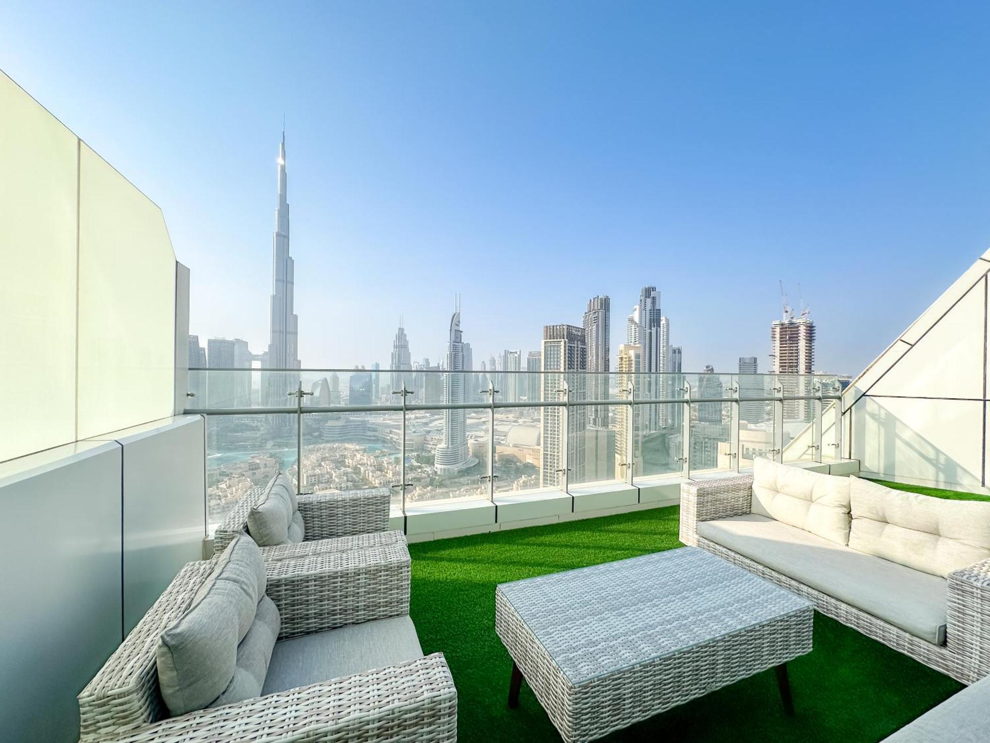Panoramic Burj Khalifa View Luxury 2br Penthouse Apartamento Dubái