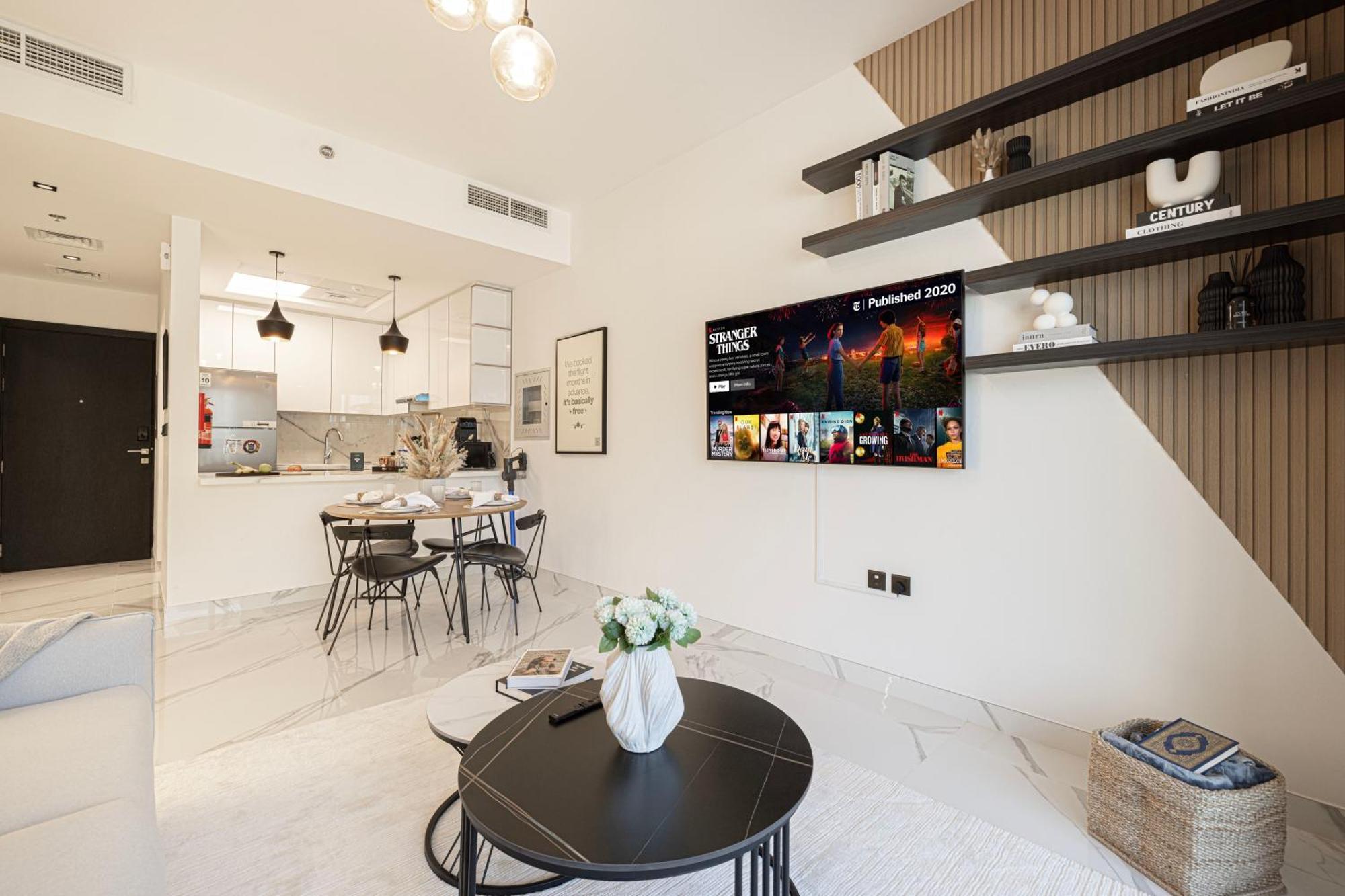 New Serene 1br With Pool & Sauna Apartamento
