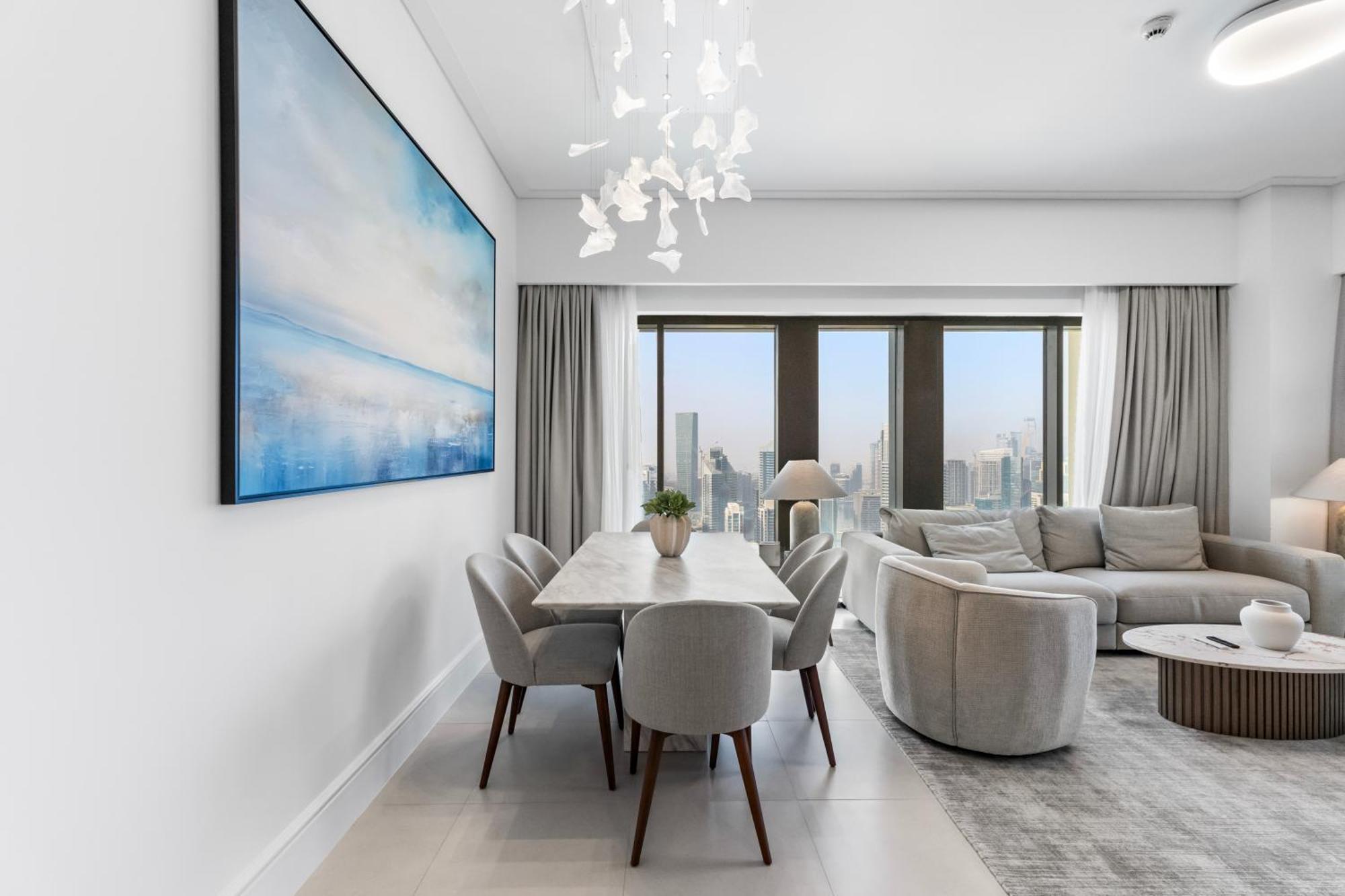 Full Fountain And Burj View - 3br Burj Royale Dubai