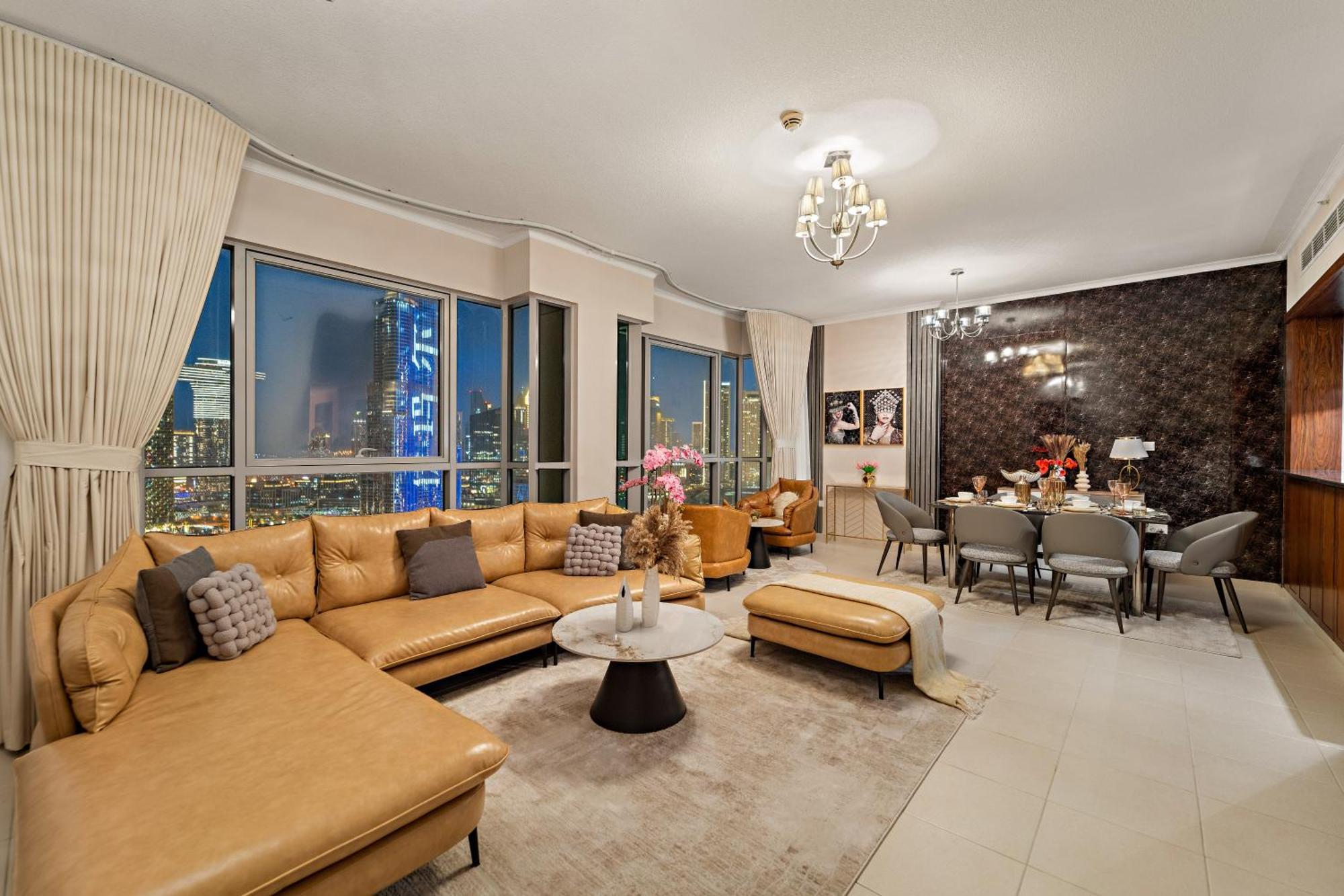 Ace Luxe, 2br, Downtown, Burj Khalifa & Fountain View, 5 Mins Walk To Mall Apartment