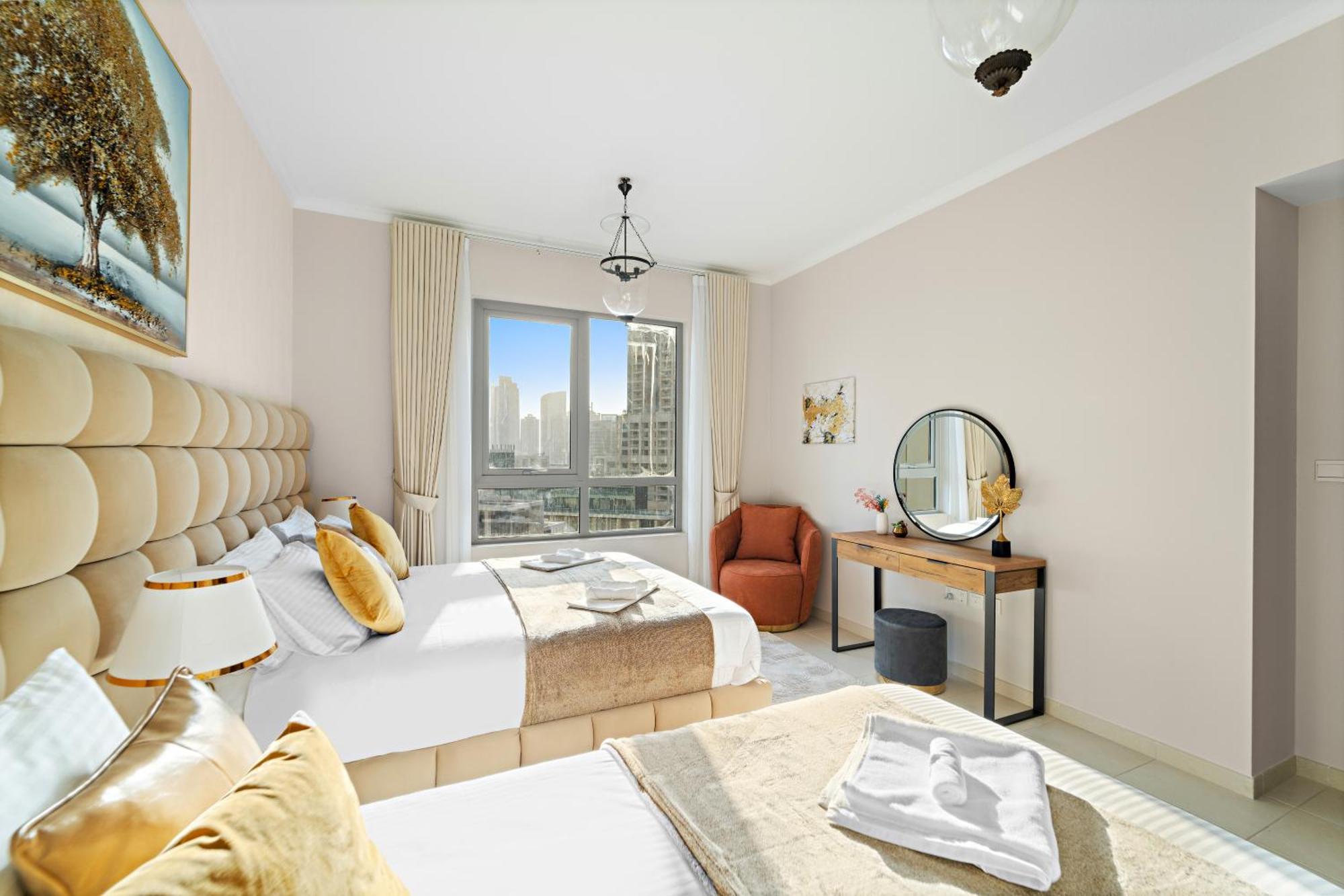 Apartment Ace Luxe, 2br, Downtown, Burj Khalifa & Fountain View, 5 Mins Walk To Mall *