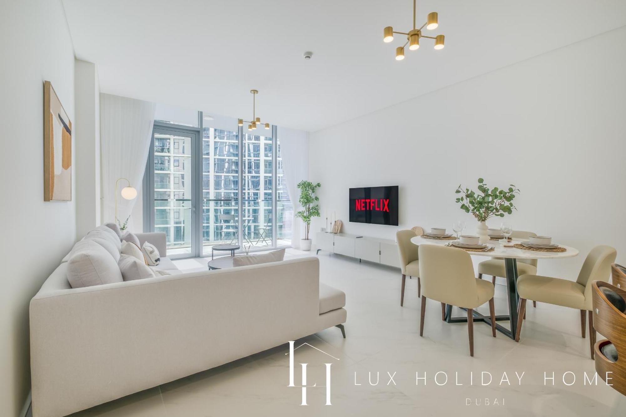 Appartement Lux The District One Lagoon View 3 Dubaï