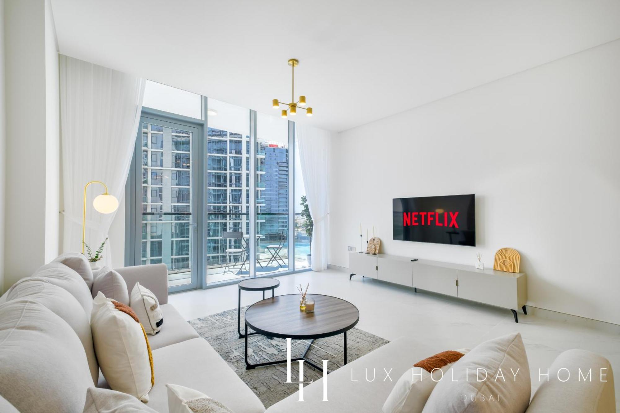 Lux The District One Lagoon View 3 Appartement Dubaï