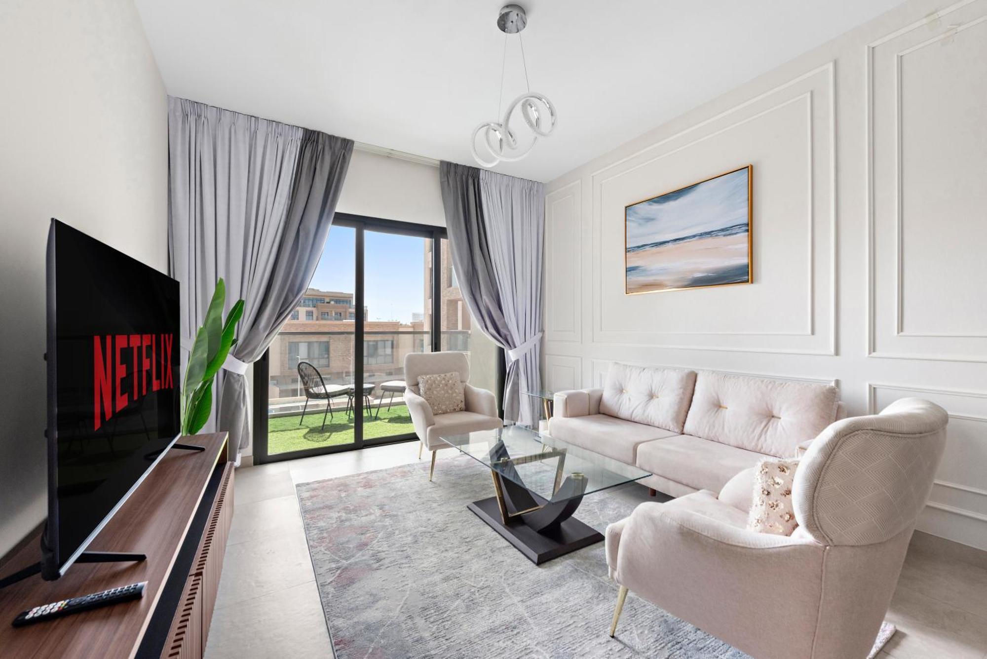 Chic 1br With Pool And Gym Access Lägenhet Dubai
