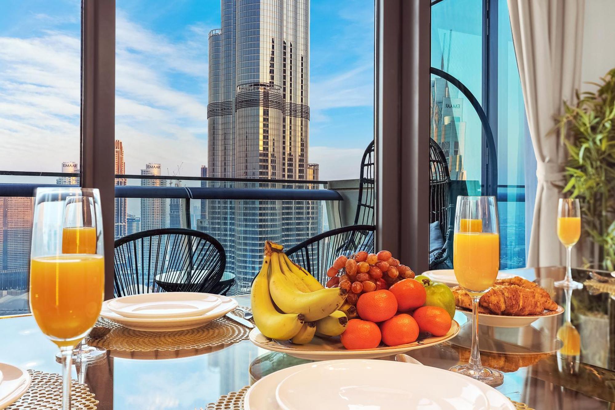 Lejlighed First Class 3br With Full Burj Khalifa And Fountain View *