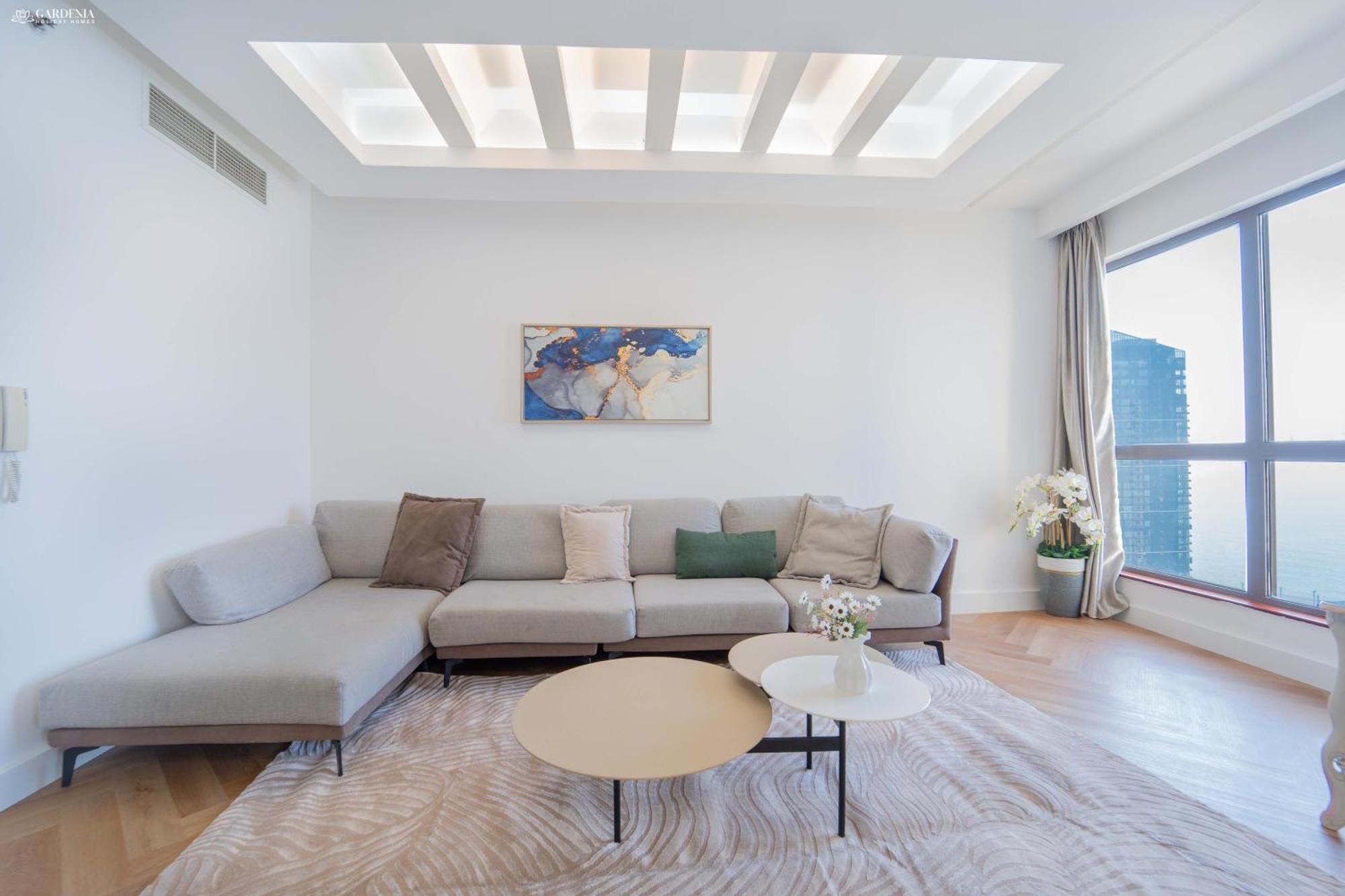 Apartamento Jbr Amwaj 4 , Upgraded Sea And Ain Views, 2m Walk To By Gardenia Suitse Dubái